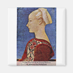 Imã Perfil Retrato De Uma Mulher Jovem