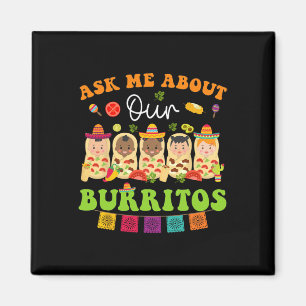 Imã Pergunte-Me Sobre Burritos Mexicanos Taco Nicu Enf