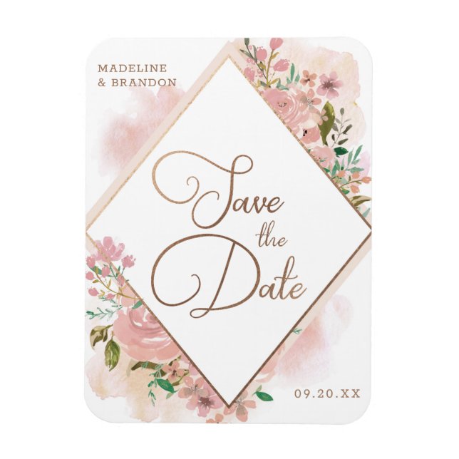 Ímã Permitindo a vindima do Rosa Dusty Rosa Salvar a d (Vertical)