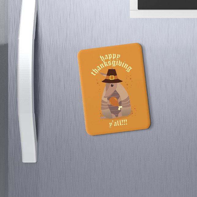 Ímã Perna Turca de Ação de Graças Armadillo Texas (Criador carregado)