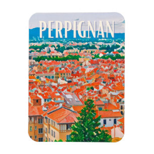 Ímã Perpignan Photo Vintage