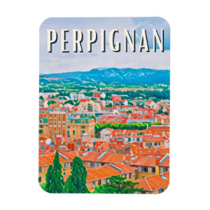 Ímã Perpignan Photo Vintage