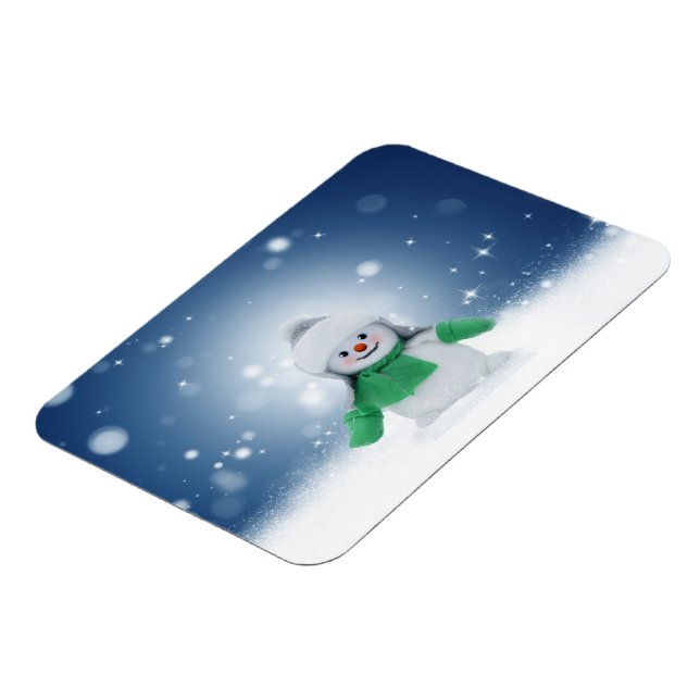 Ímã Personagem adorável de boneco de neve de Natal do  (Left Side)