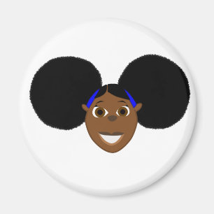 Imã Personagem de desenho animado africano Fino da