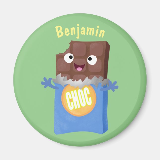 Imã Personagem de desenho animado bar doce de chocolat (Frente)