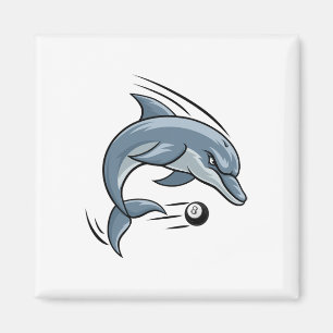 Imã Personagem de desenho animado de Piscina de Golfin