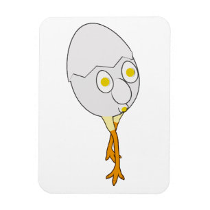 Ímã Personagem de Ovo Excêntrico RG & RA Design Fofo