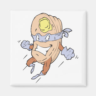 Imã personagem de super panquecas super-herói bobo