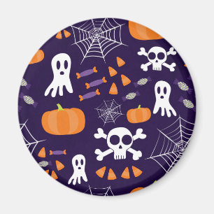 Imã Personagens Divertidos e Assustadores de Halloween