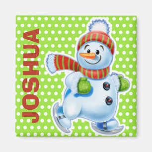 Imã Personagens do Magnet Christmas Snowman.
