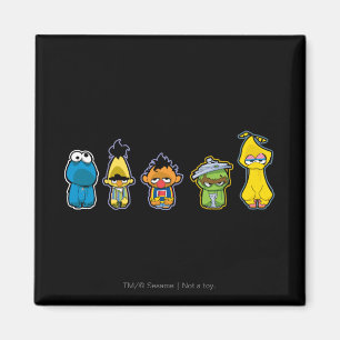 Imã Personagens Zumbis do Sesame Street