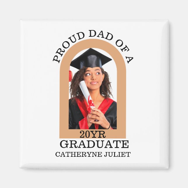 Imã Personalização da Foto de Arch Moderno com orgulho (Frente)
