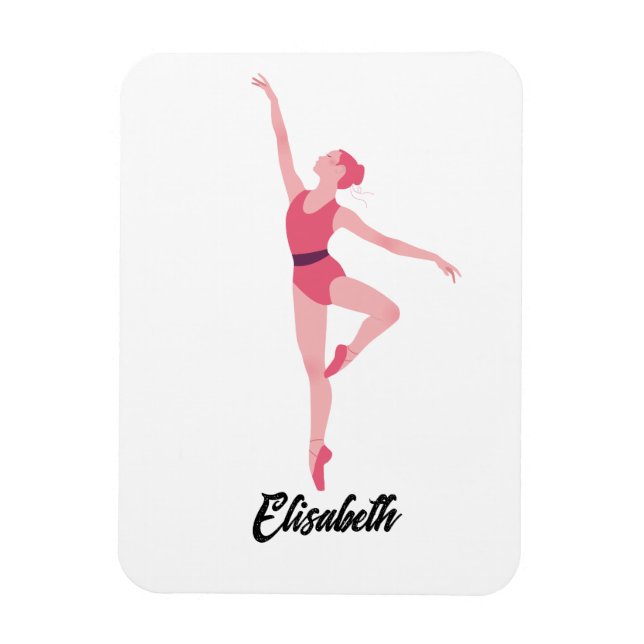 Ímã Personalização de bailarina de dança (Vertical)