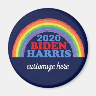 Imã Personalização do Rainbow 2020 Biden Harris