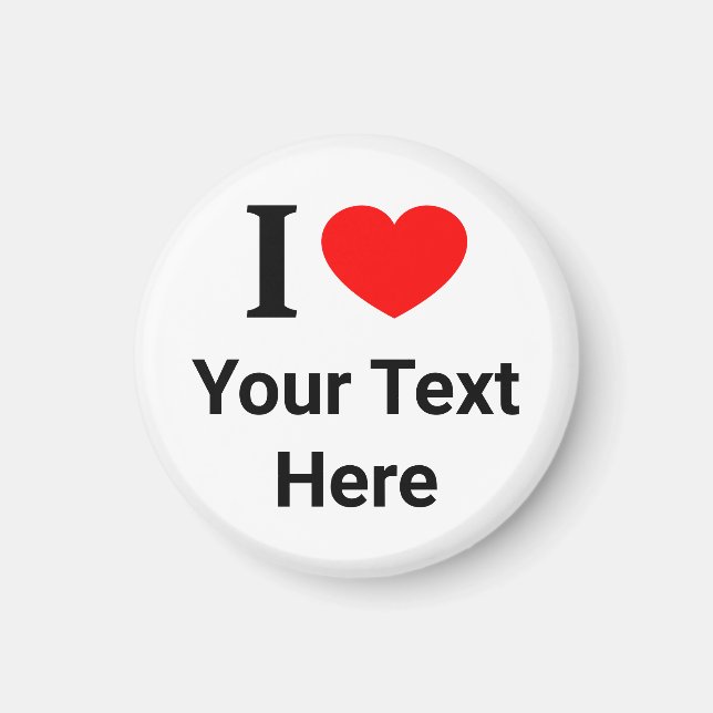 Imã Personalizado ❤️ adoro o coração (Frente)