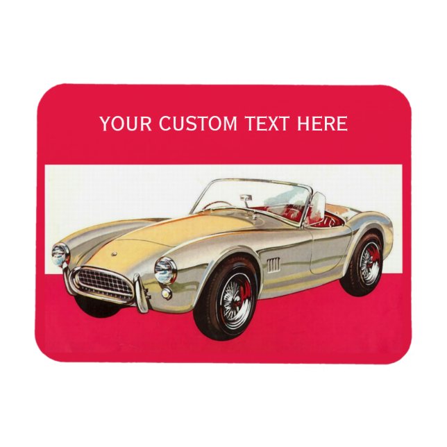 ímã personalizado carro vintage (Horizontal)