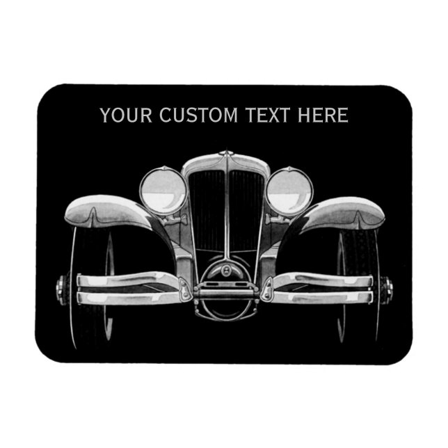 ímã personalizado carro vintage (Horizontal)