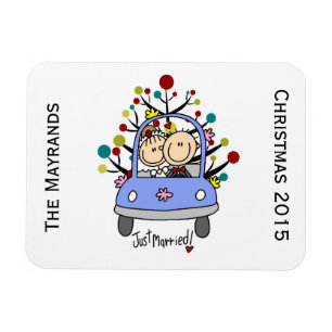 Ímã personalizado casal Wedding de Flexi do