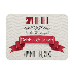 Ímã Personalizado Clássico Salvar o Banner Vermelho de