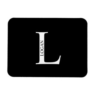 Ímã Personalizado com Monograma e Nome
