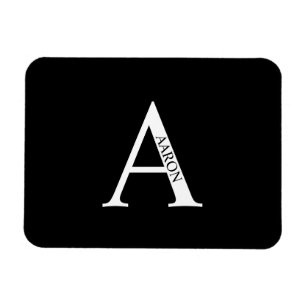 Ímã Personalizado com Monograma e Nome