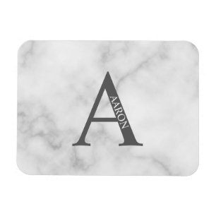 Ímã Personalizado com Monograma e Nome