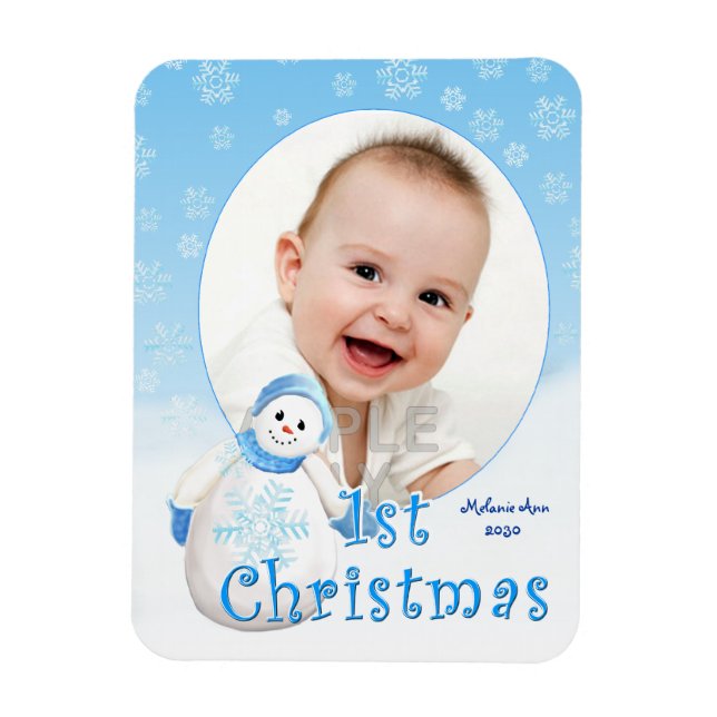 Ímã Personalizado de boneca de Natal de 1rua (Vertical)