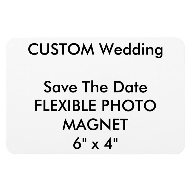 Ímã Personalizado De Casamento Guardar A Imã de gelade (Horizontal)