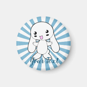 Imã Personalizado de Hug do Coelhinho Kawaii