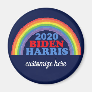 Imã Personalizado do Arco-Íris do Biden Harris 2020