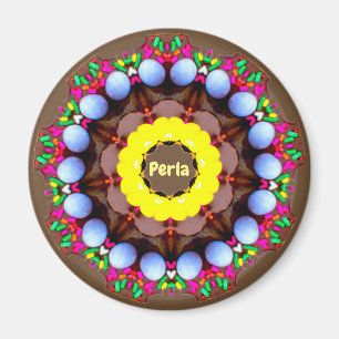 Imã ~ personalizado ~ do Fractal do teste padrão da