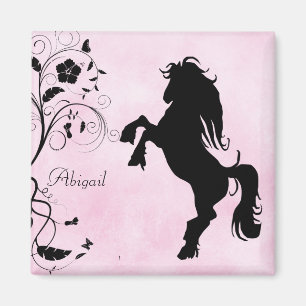 Imã Personalizado elevando o cavalo e o ímã das flor
