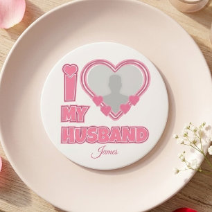 Imã Personalizado Eu Amo Minha Esposa - Adicionar Nome