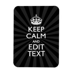 Ímã Personalizado MANTENHA A CALMA e o seu texto