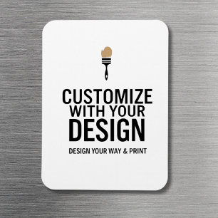 Ímã Personalizado Minimalista Empresa Marcas Pessoais