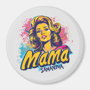 Imã Personalizado Retro Mama Pop Art (14)