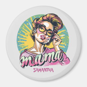 Imã Personalizado Retro Mama Pop Art (16)