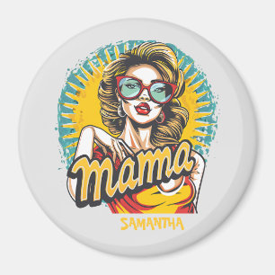 Imã Personalizado Retro Mama Pop Art (17)