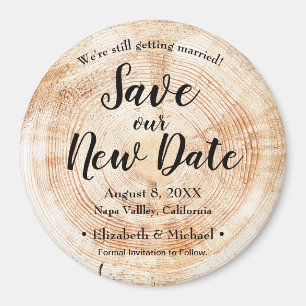 Imã Personalizado Salve nossa Nova Data Casamento de I