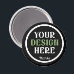 Imã personalizado, único, elegante e minimalista<br><div class="desc">Este design é acessível a todos. Sinta-se à vontade para personalizar o logotipo, imagens, texto e cores de acordo com suas preferências. Muito obrigado.</div>