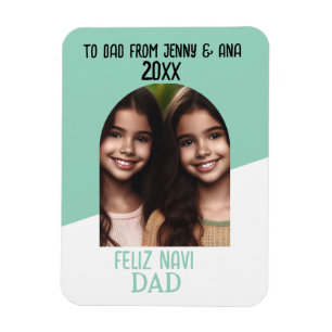 Ímã Personalizar a captura de feliz Navidad do Magnet 