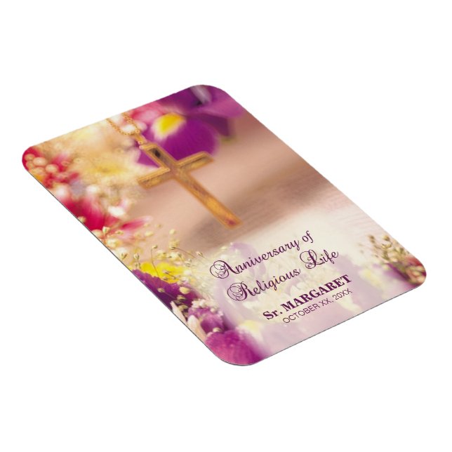 Ímã Personalizar, Aniversário da Vida Religiosa, freir (Lado Direito)