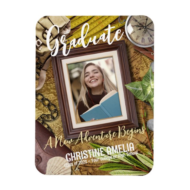 Ímã Personalizar Anúncio do Tema do Adventurador de Vi (Vertical)