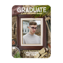 Ímã Personalizar Anúncios de Graduação do Adventurer