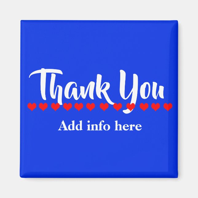 Imã Personalizar Bastante Obrigado (Frente)