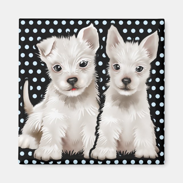 Imã Personalizar caracteres fofinhos do Magnet. (Frente)