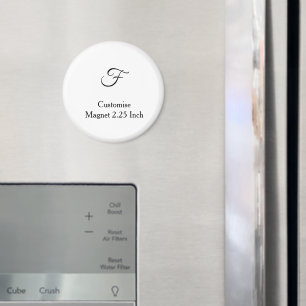 Imã personalizar círculo simples personalizado de 2,25