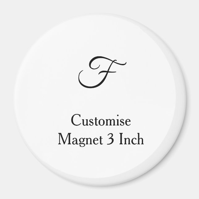 Imã personalizar círculo simples personalizado de 3 po (Frente)
