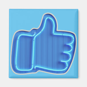 Imã Personalizar como o design de mão neon