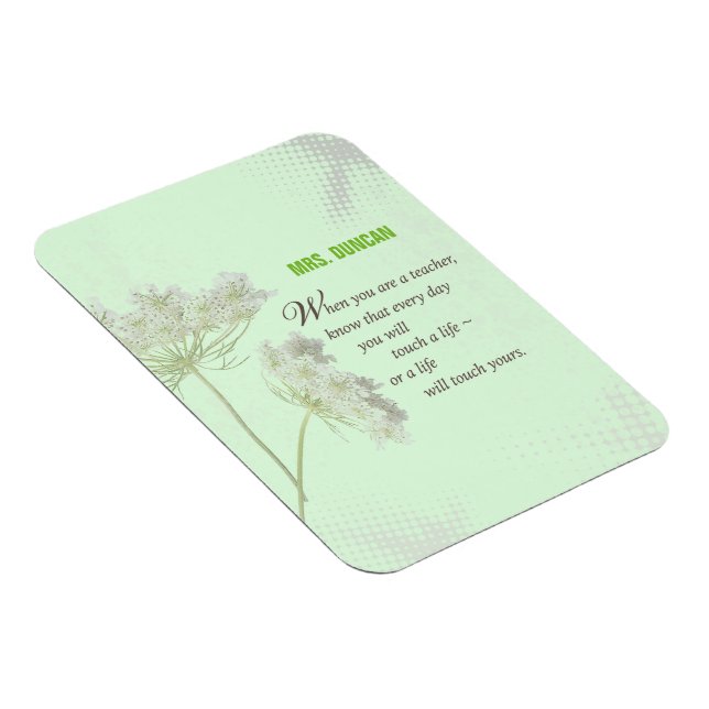 Ímã Personalizar, Dia de Apreciação do Professor Obrig (Lado Direito)